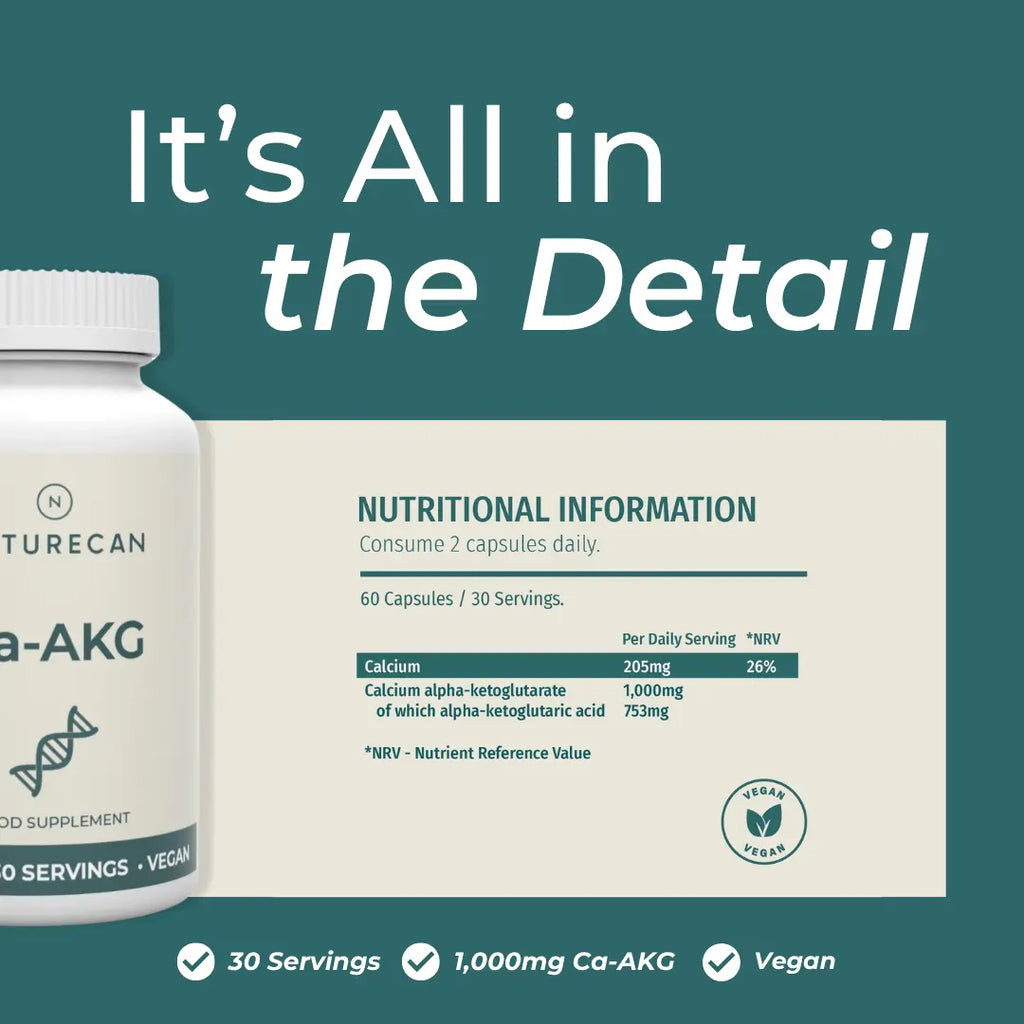 Naturecan 台灣Ca-AKG α-酮戊二酸鈣膠囊